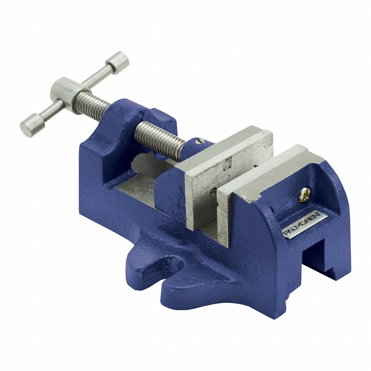 Palmgren Bench Machine Vise, 1-3/4" Jaw Width, 1-1/2" Max Opening, V-Groove Jaws (9612153)