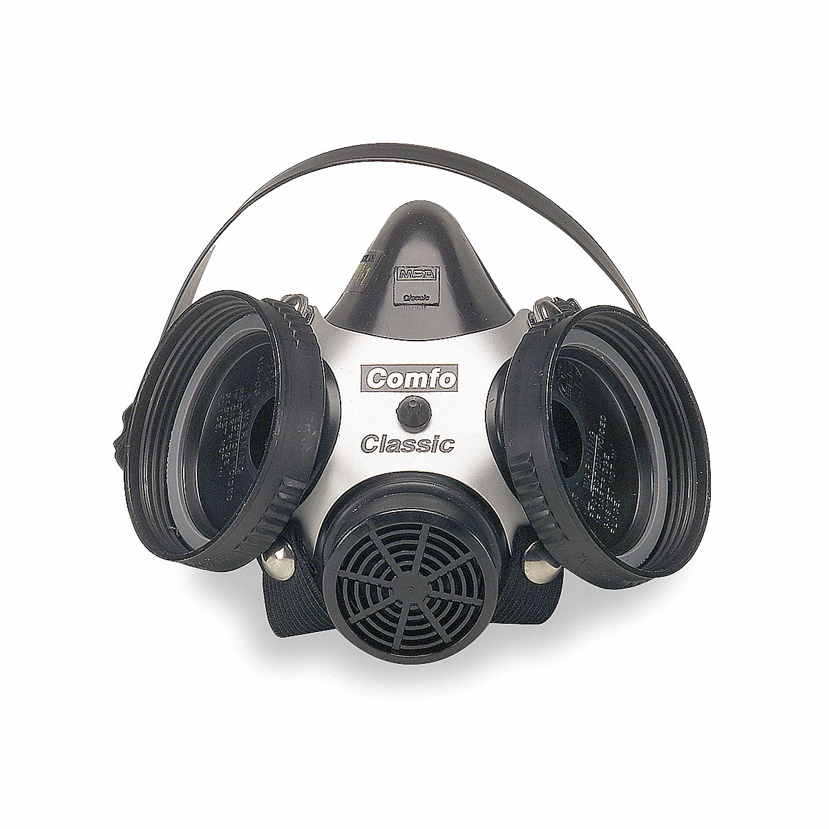 MSA Half Mask Respirator Kit, Large, Black (4LR30-4MG02)