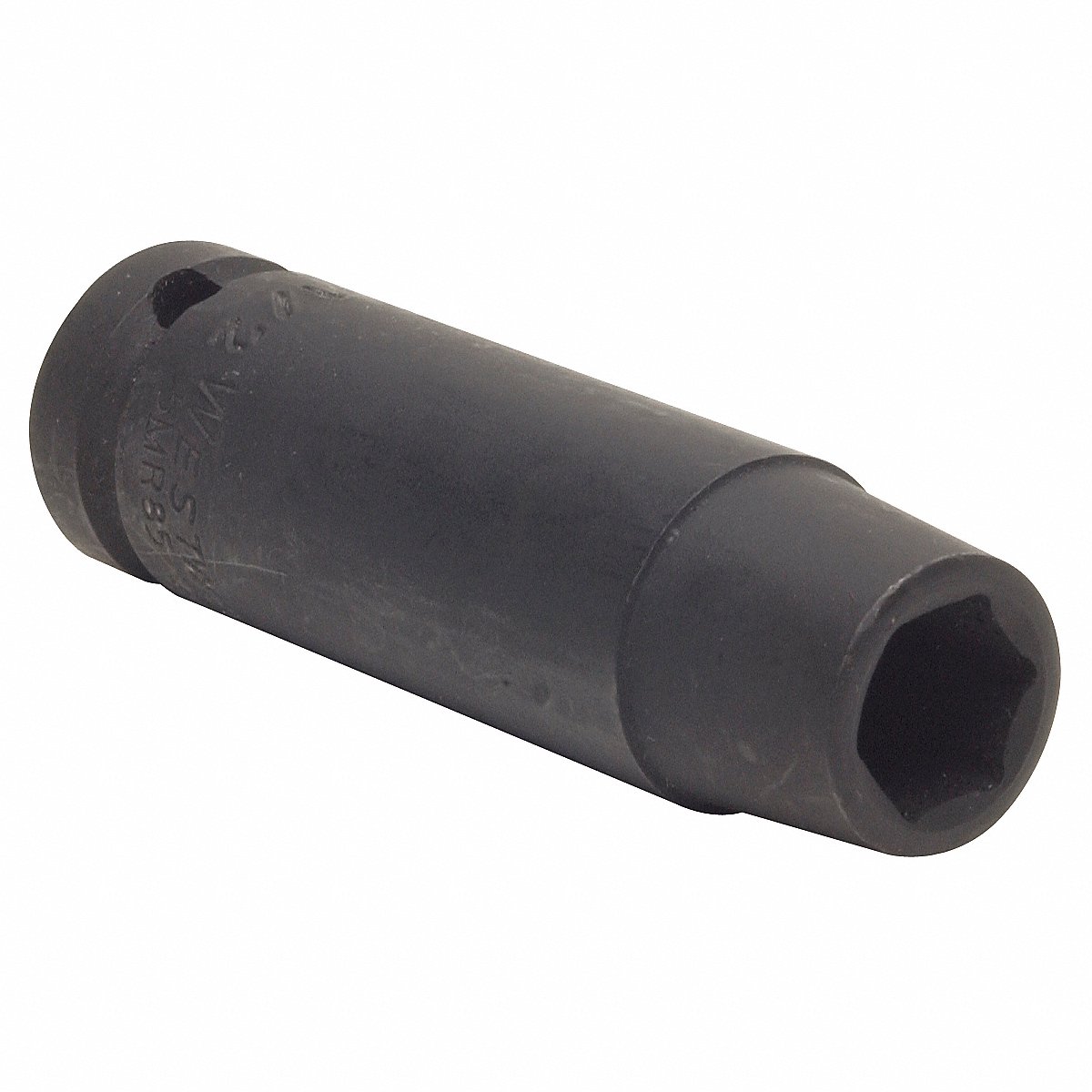 Westward Impact Socket, 10 mm, 6-Point, 1/2" Drive, Manganese Phosphate (4LXH1)