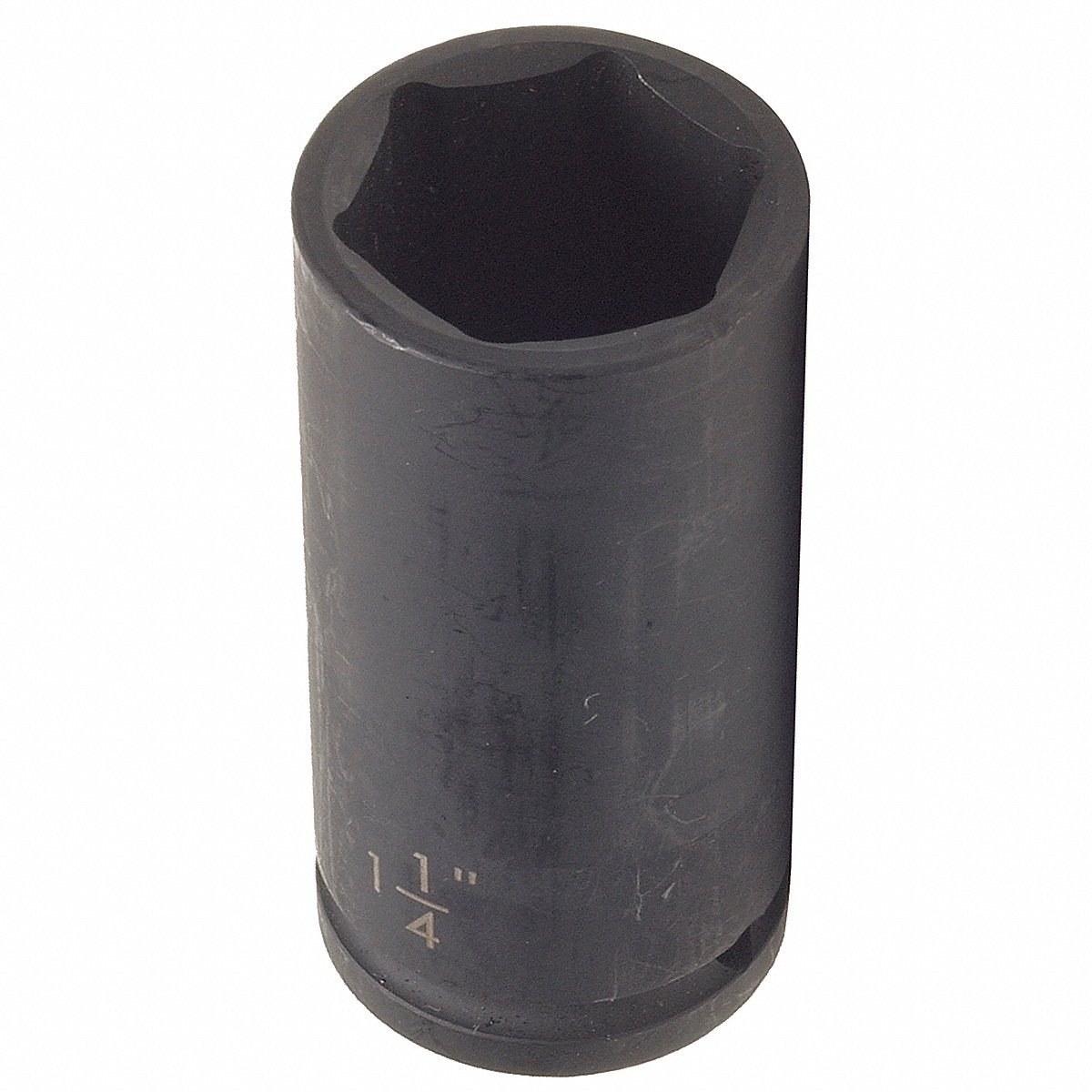 Westward Impact Socket, 1", 6-Point, 1/2" Drive, Manganese Phosphate (4LXG7)