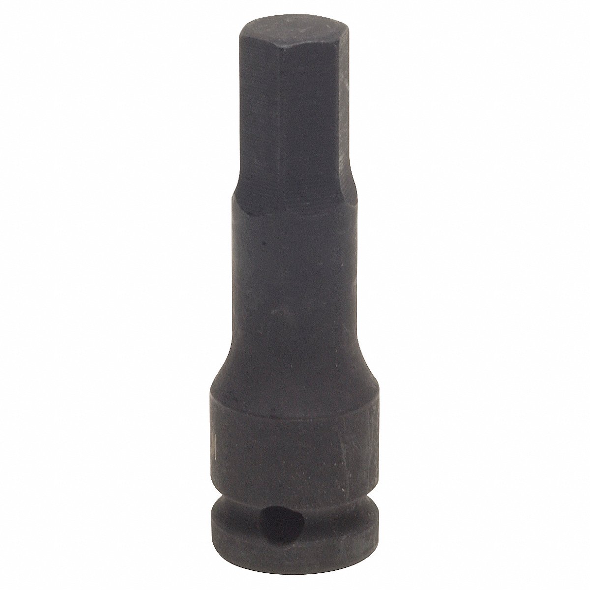 Westward Impact Socket, Metric Steel, 12 mm Hex, Manganese Phosphate, 1/2" Drive (4LZF2)