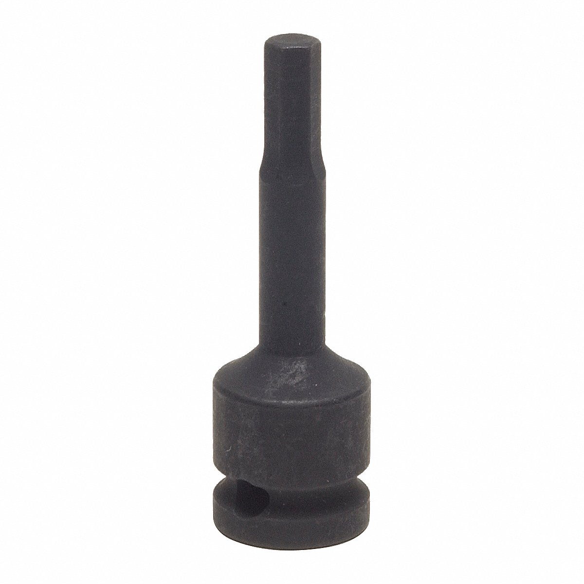 Westward Impact Socket, Metric Steel, 10 mm Hex, Manganese Phosphate, 1/2" Drive (4LZF1)