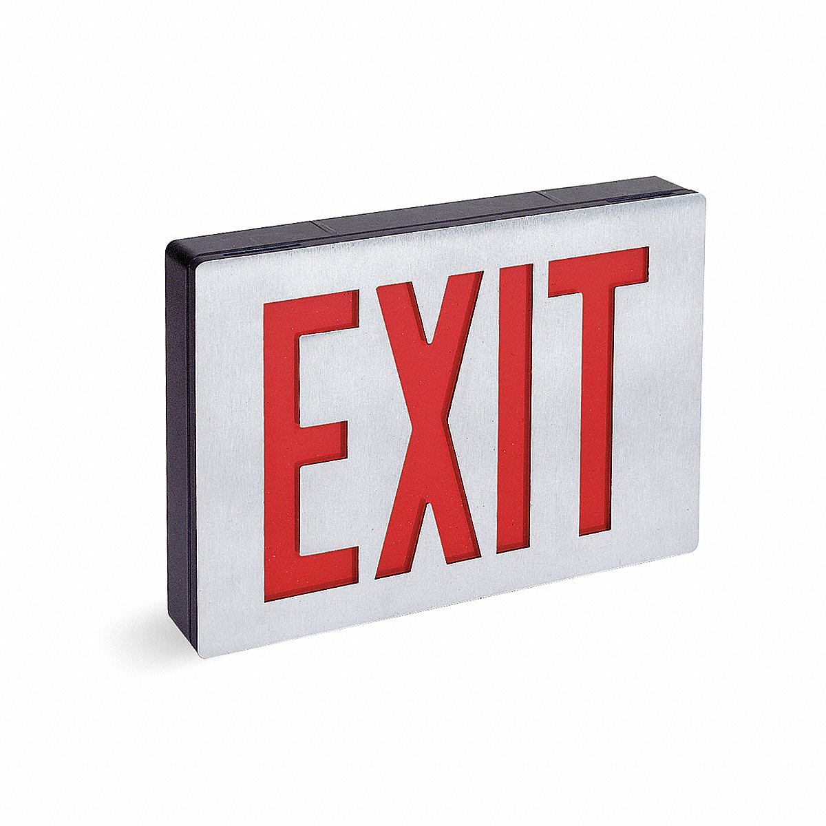 Lithonia Lighting Ext Sign, Alum, Blk, 11 3/8In, 2W, 8in (LE S 2 R   EL N)