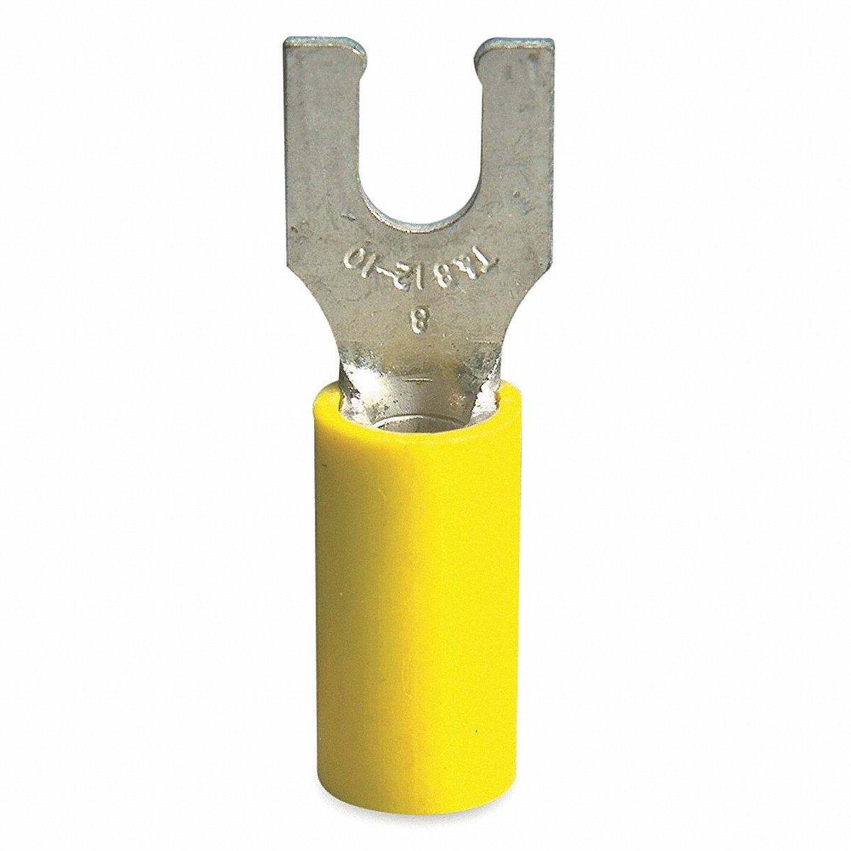 Sta-Kon Fork Terminal,Tin Copper,Yellow,PK50 (10RC-6FL)