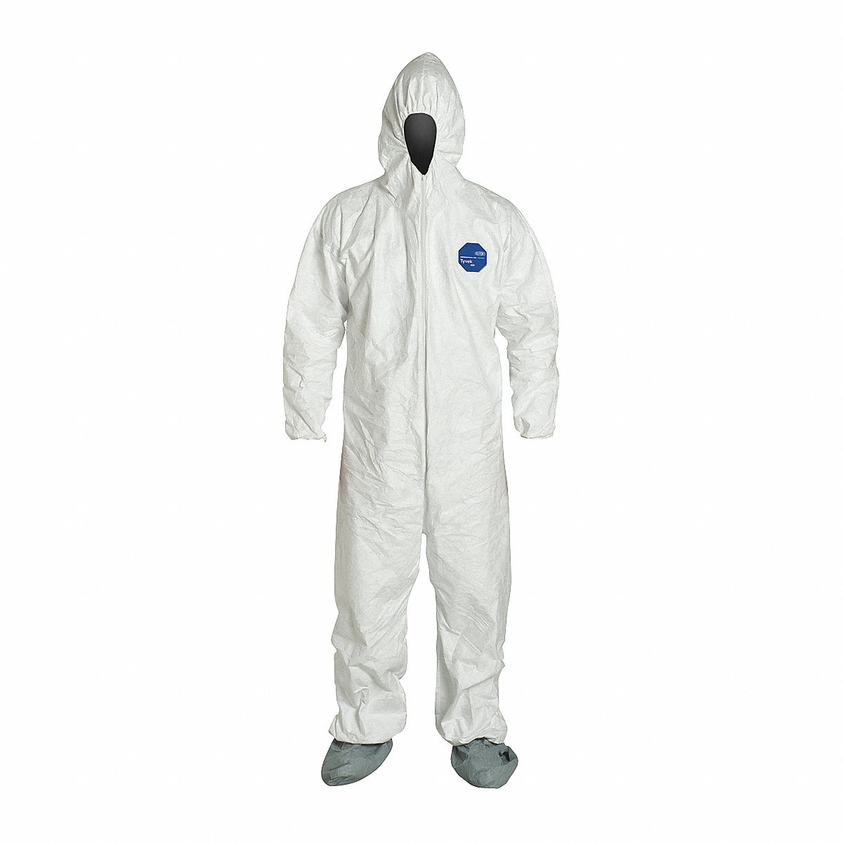 Dupont Hooded Coverall W/Boots, White, 2Xl, Pk25 (TY122SWH2X0025NF)