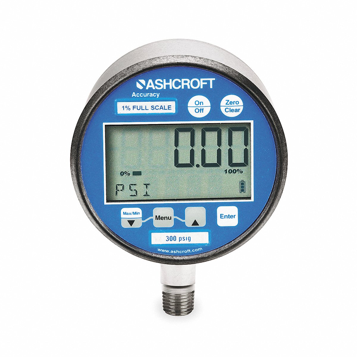 Ashcroft Gauge, Pressure, Digital (302074SD02L30BL)
