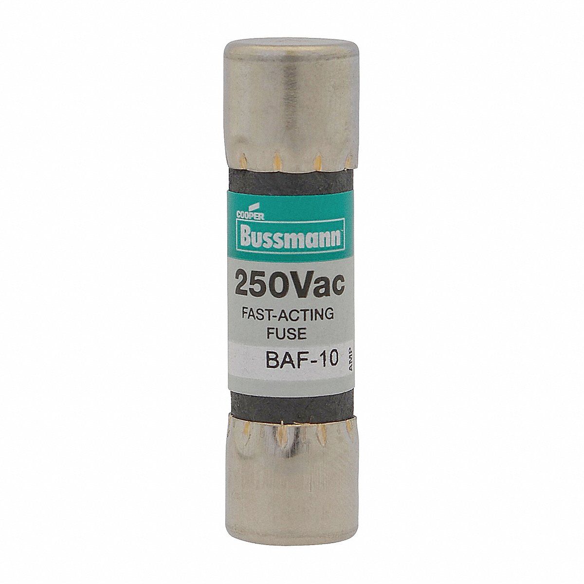 Bussmann Fuse 250 VAC CYL 2 A 1.5 in Midget BAF (BAF-2)