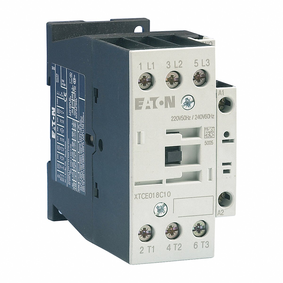 Eaton IEC Magnetic Contactor, Non-Reversing, 110/120 VAC (XTCE018C01A)
