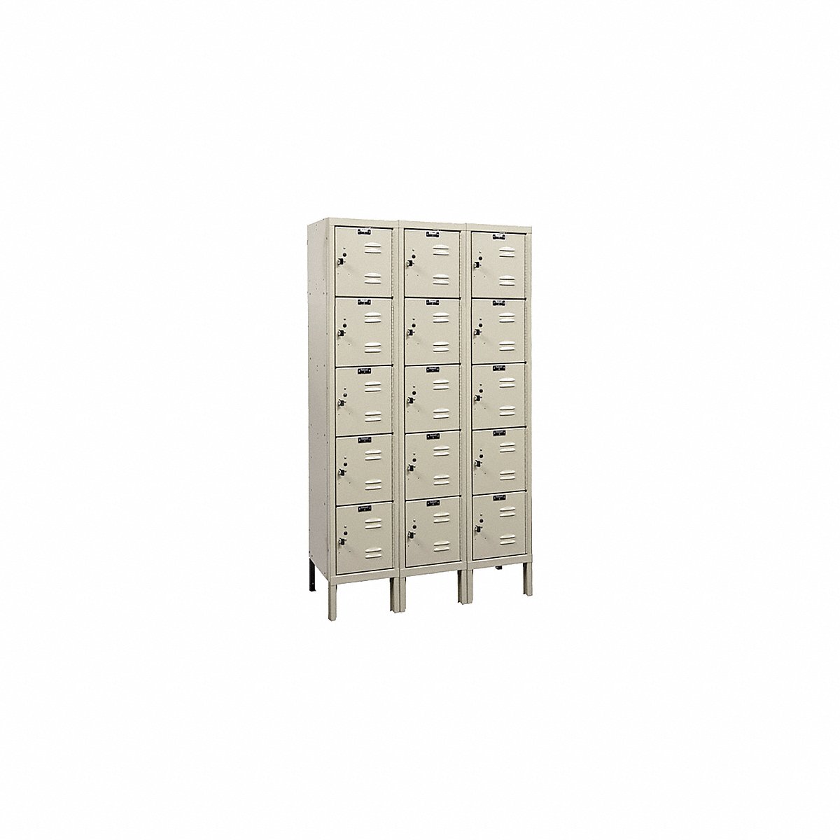 Hallowell Box Locker, 5 x 3, Tan, 66" x 36" x 15", Assembled (U3256-5A-PT)