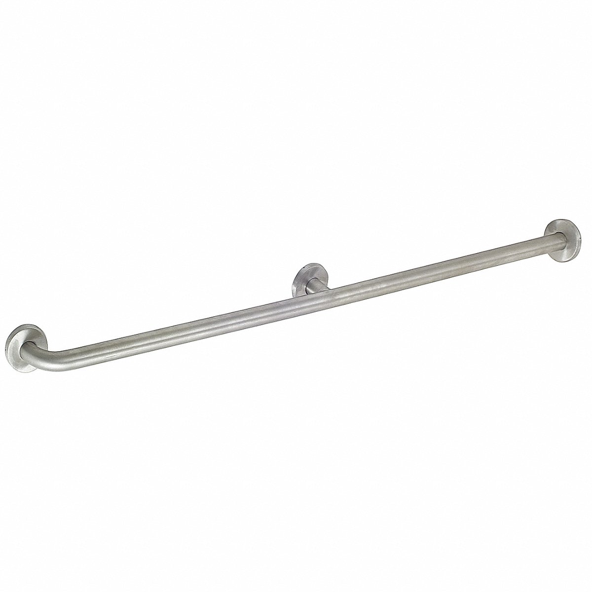 Plumbing Grab Bar Stainless Steel Textured 48 in L (4WMG5)
