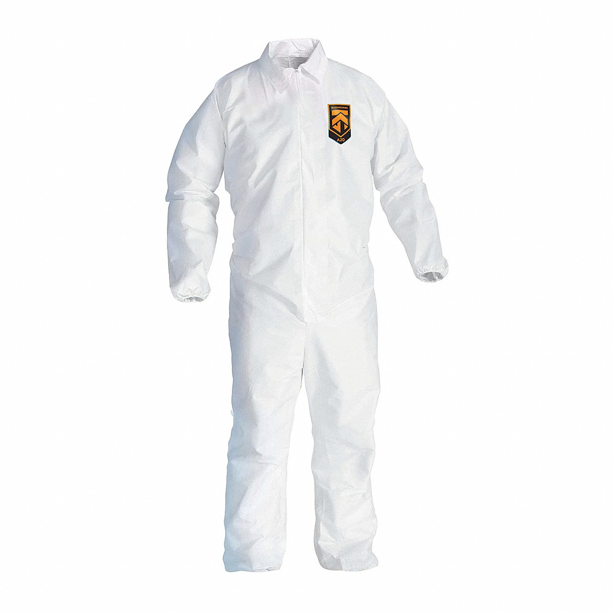 Kleenguard Collared Coveralls, White, Size M, SMMMS, PK24 (49102)