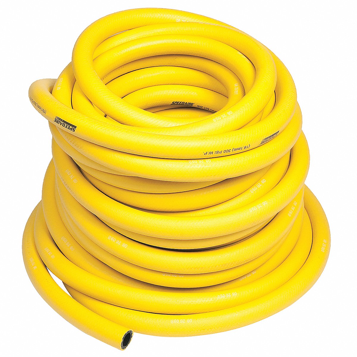 Speedaire Air Hose, 3/8" Id X 250 Ft. L, Yellow, 8" (20071010)