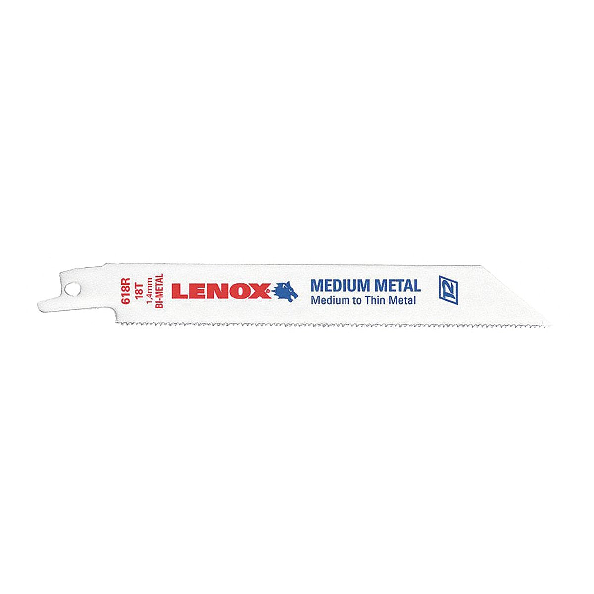 Lenox Reciprosawblade, L:6", Tpi:18, Pk25, 6" (20529B618R)