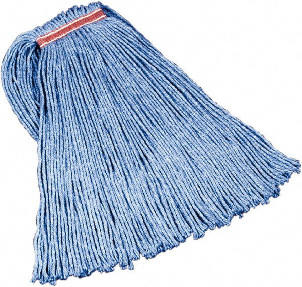 Rubbermaid FGF51600BL00 Wet Mop Cut: Clamp Jaw, Small, Blue Mop, Blended Fiber (Pack of 12)