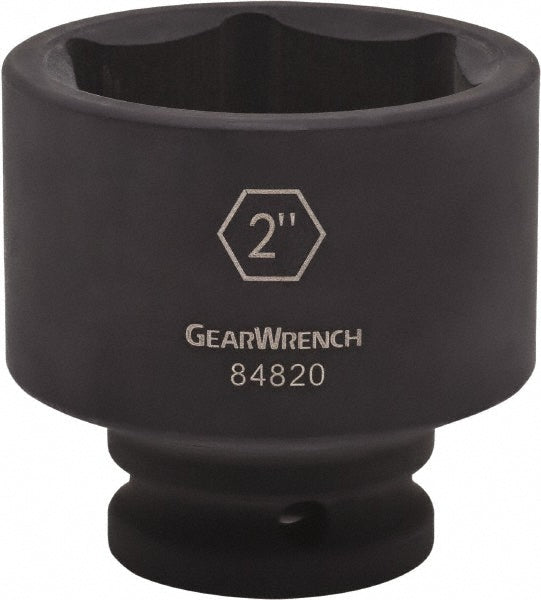GEARWRENCH 84828 Impact Socket: 3/4" Drive, 2-1/2" Socket, Hex Drive
