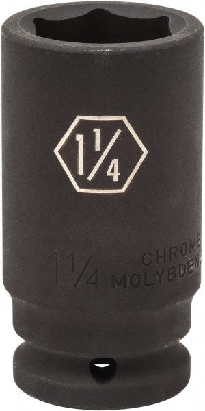 GEARWRENCH 84878 Impact Socket: 3/4" Drive, 1-11/16" Socket, Hex Drive