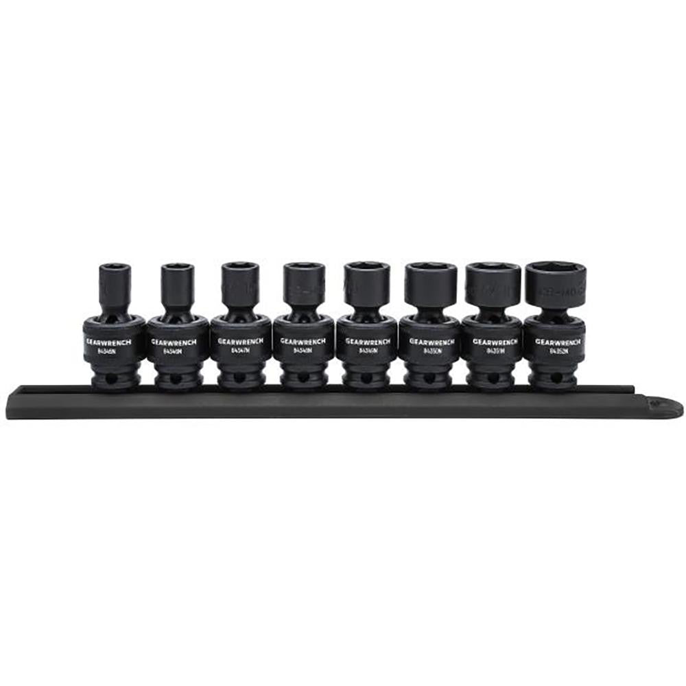 GEARWRENCH 84917N Socket Set: Impact Standard, 8 Pc, 3/8" Drive, 5/16 to 3/4"