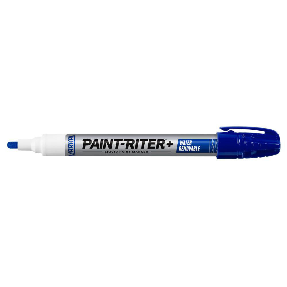 Markal 97035 Liquid Paint Marker: Blue, Alcohol Base, Bullet Tip