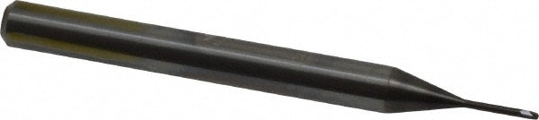 OSG 3110860 Ball End Mill: 0.80 mm Dia, 0.60 mm LOC, 2 Flute, Solid Carbide