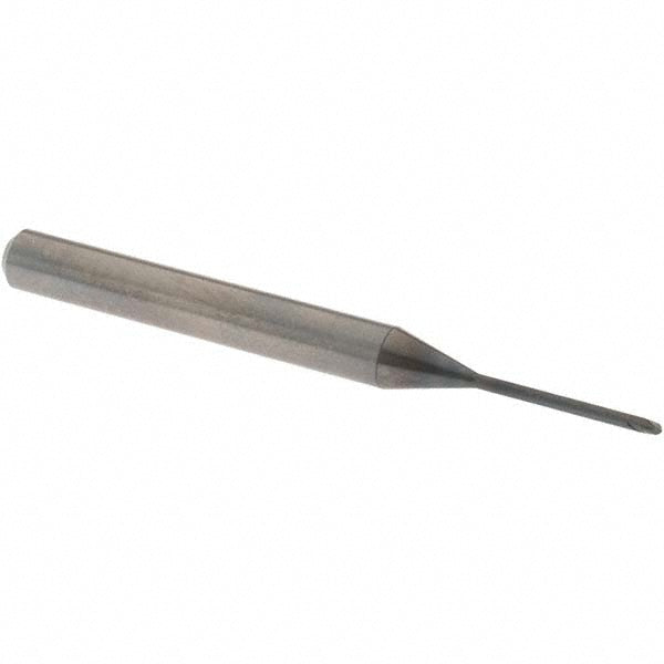OSG 3111112 Ball End Mill: 1.00 mm Dia, 0.80 mm LOC, 2 Flute, Solid Carbide