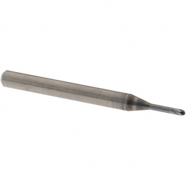 OSG 3111580 Ball End Mill: 1.50 mm Dia, 1.20 mm LOC, 2 Flute, Solid Carbide