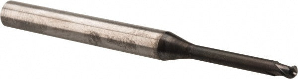 OSG 3112116 Ball End Mill: 2.00 mm Dia, 1.60 mm LOC, 2 Flute, Solid Carbide