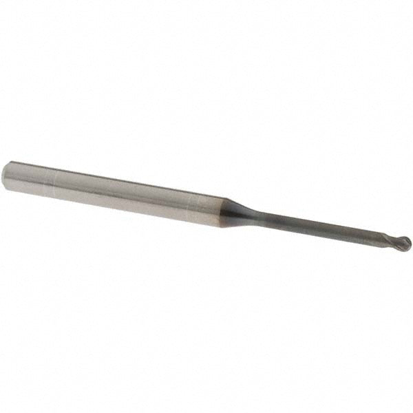 OSG 3112120 Ball End Mill: 2.00 mm Dia, 1.60 mm LOC, 2 Flute, Solid Carbide