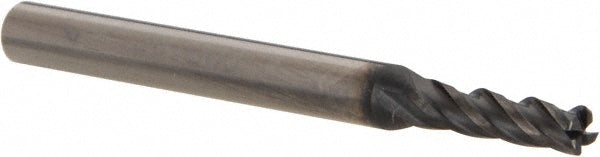 OSG 36700311 Corner Radius End Mill: 3/32" Dia, 3/8" LOC, 0.0100" Corner Radius, 4 Flute, Solid Carbide