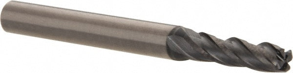 OSG 36700911 Corner Radius End Mill: 5/32" Dia, 9/16" LOC, 0.0300" Corner Radius, 4 Flute, Solid Carbide