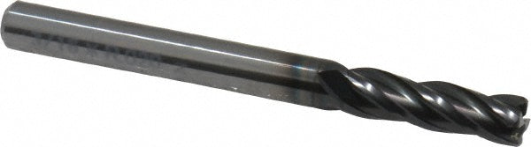 OSG 36701011 Corner Radius End Mill: 3/16" Dia, 5/8" LOC, 0.0200" Corner Radius, 4 Flute, Solid Carbide