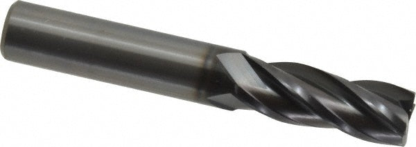 OSG 36702011 Corner Radius End Mill: 3/8" Dia, 1" LOC, 0.0200" Corner Radius, 4 Flute, Solid Carbide