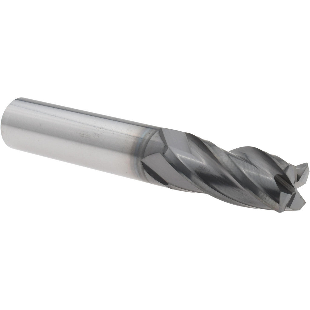 OSG 36702511 Corner Radius End Mill: 7/16" Dia, 1" LOC, 0.0300" Corner Radius, 4 Flute, Solid Carbide