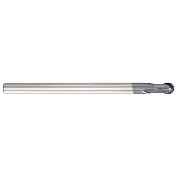 OSG 3106620 Ball End Mill: 8.00 mm Dia, 12.00 mm LOC, 2 Flute, Solid Carbide