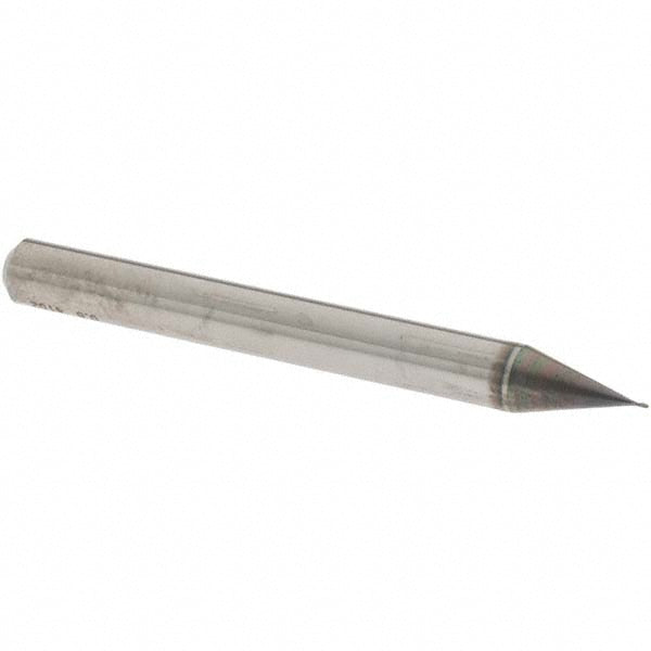 OSG 3105030 Ball End Mill: 0.30 mm Dia, 0.60 mm LOC, 2 Flute, Solid Carbide