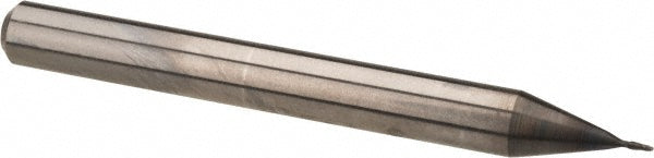OSG 3105050 Ball End Mill: 0.50 mm Dia, 1.10 mm LOC, 2 Flute, Solid Carbide