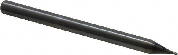OSG 3105100 Ball End Mill: 1.00 mm Dia, 1.50 mm LOC, 2 Flute, Solid Carbide