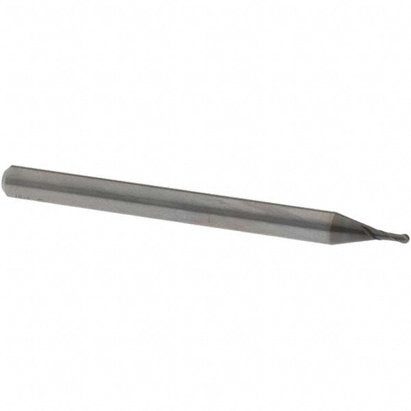 OSG 3105120 Ball End Mill: 1.20 mm Dia, 3.00 mm LOC, 2 Flute, Solid Carbide