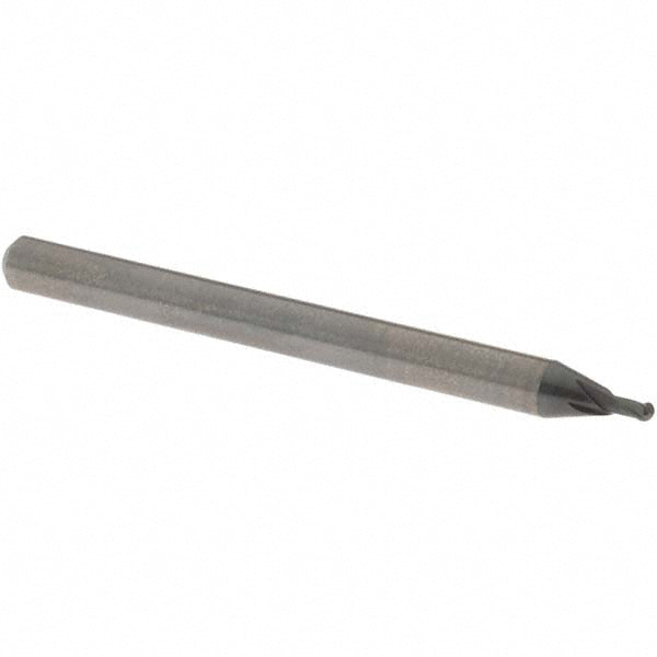 OSG 3105150 Ball End Mill: 1.50 mm Dia, 2.00 mm LOC, 2 Flute, Solid Carbide