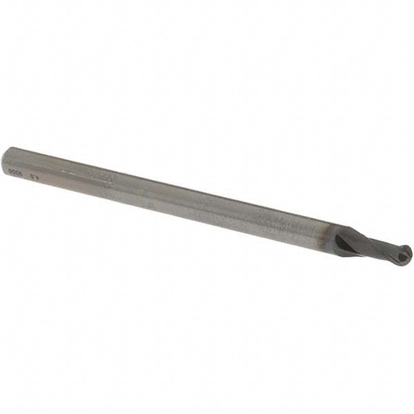 OSG 3105300 Ball End Mill: 3.00 mm Dia, 4.50 mm LOC, 2 Flute, Solid Carbide