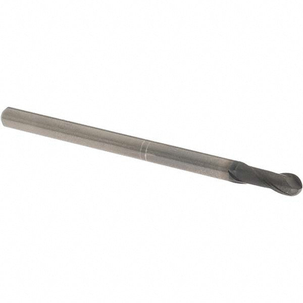 OSG 3105400 Ball End Mill: 4.00 mm Dia, 8.00 mm LOC, 2 Flute, Solid Carbide