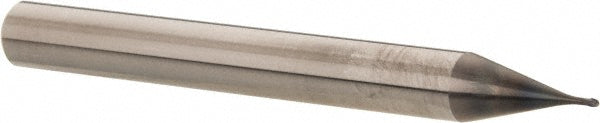 OSG 36100111 Ball End Mill: 1/32" Dia, 1/32" LOC, 2 Flute, Solid Carbide