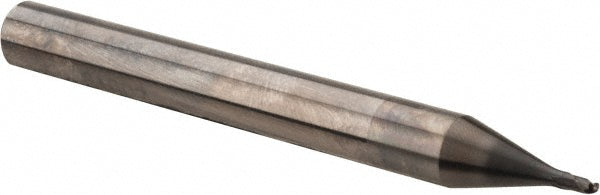 OSG 36100211 Ball End Mill: 1/16" Dia, 1/16" LOC, 2 Flute, Solid Carbide