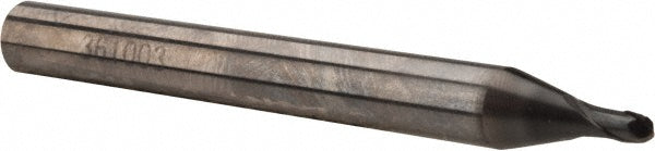 OSG 36100311 Ball End Mill: 3/32" Dia, 3/32" LOC, 2 Flute, Solid Carbide