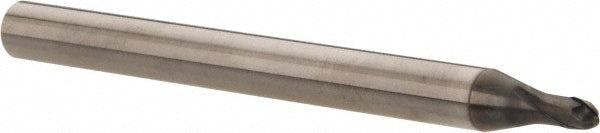 OSG 36100411 Ball End Mill: 1/8" Dia, 1/8" LOC, 2 Flute, Solid Carbide