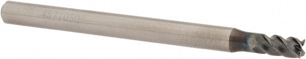 OSG 457105011 Corner Radius End Mill: 5.00 mm Dia, 8.00 mm LOC, 0.20 mm Corner Radius, 4 Flute, Solid Carbide