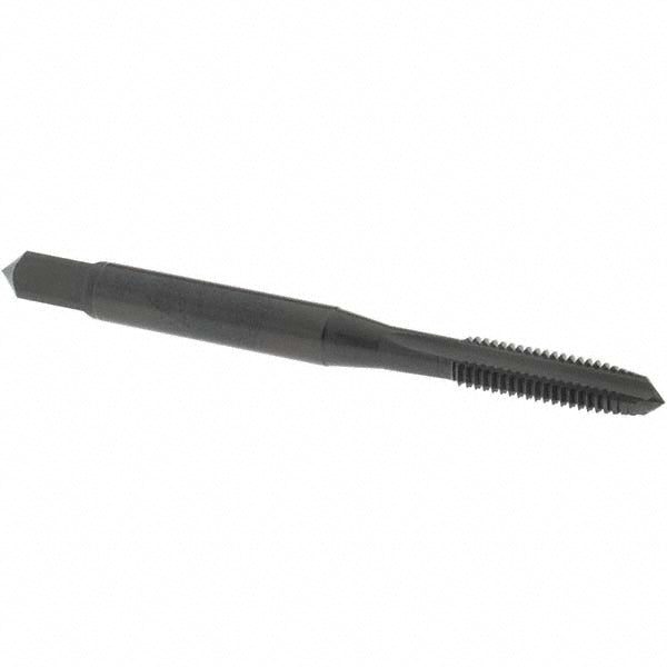 OSG 22617 Straight Flute Tap: M5x0.8 Metric Coarse, 3 Flute, Plug Chamfer, 2B Class of Fit, High-Speed Steel, Oxide Finish