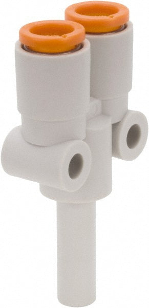 SMC PNEUMATICS KQ2U07-99A Push-to-Connect Plug-In Y: 1/4" Tube OD