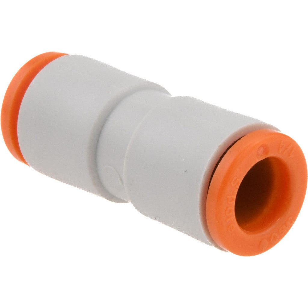 SMC PNEUMATICS KQ2H07-00A Push-to-Connect Union: 1/4" Tube OD