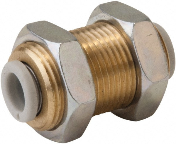 SMC PNEUMATICS KQ2E04-00A Push-to-Connect Bulkhead Union: M12x1 UNF, 4 mm Tube OD