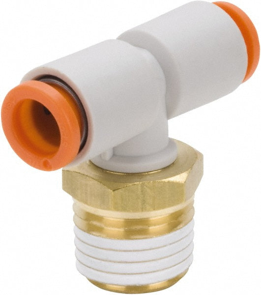SMC PNEUMATICS KQ2T09-35AS Push-to-Connect Branch Tee: NPT, 5/16" Tube OD